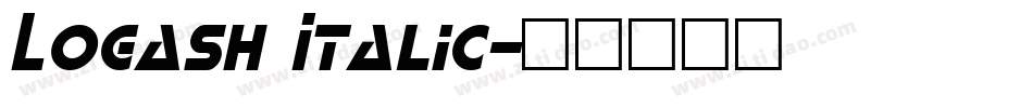 Logash Italic字体转换